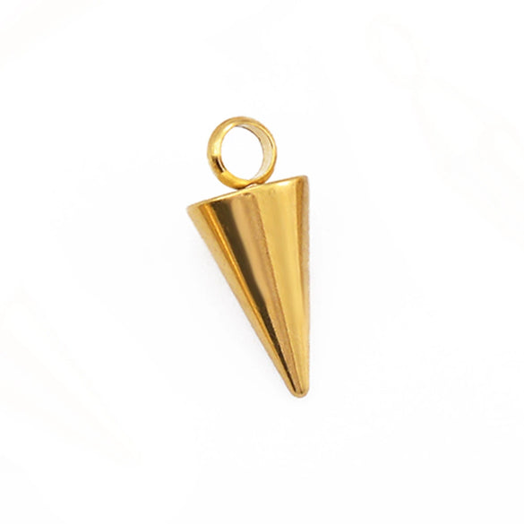Wholesale Jewelry Stainless Steel Conical Cross Star Pendant Earrings Bracelet Electroplated Geometric Accessories