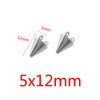 Wholesale Jewelry Stainless Steel Conical Pendant Electroplated Simple Earrings Accessories