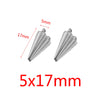 Wholesale Jewelry Stainless Steel Conical Pendant Electroplated Simple Earrings Accessories