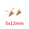 Wholesale Jewelry Stainless Steel Conical Pendant Electroplated Simple Earrings Accessories