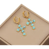 Wholesale Jewelry Stainless Steel Cross Pendant Clavicle Chain With Electroplating
