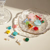 Wholesale Jewelry Stainless Steel Crystal Butterfly Shaped Pendant Jewelry Accessories 18K Gold Electroplated Natural Geometric Style