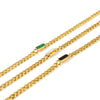Wholesale Jewelry Stainless Steel Cuban Chain Constellation Geometric Electroplated Necklace Bracelet