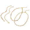Wholesale Jewelry Stainless Steel Daisy Geometric Necklace With Electroplating