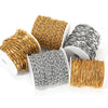 Wholesale Jewelry Stainless Steel Diamond Cross Chain Ball Bead Chain 18K Gold Plated