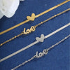 Wholesale Jewelry Stainless Steel Double Layer Butterfly Geometric Women's Foot Decoration