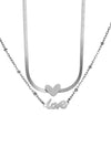 Wholesale Jewelry Stainless Steel Double Layer Butterfly Geometric Women's Foot Decoration