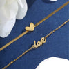 Wholesale Jewelry Stainless Steel Double Layer Butterfly Geometric Women's Foot Decoration