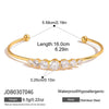 Wholesale Jewelry Stainless Steel Electroplated Bracelet With Zircon
