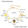Wholesale Jewelry 316L Stainless Steel Electroplated 18K Gold Chain Style Clavicle Necklace And Bracelet Set For Women