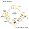 Wholesale Jewelry 316L Stainless Steel Electroplated 18K Gold Chain Style Clavicle Necklace And Bracelet Set For Women