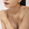 Wholesale Jewelry 316L Stainless Steel Enamel Glaze Inlaid Zircon Letter Light Luxury Style Electroplated Necklace Bracelet Earrings For Women