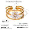 Wholesale Jewelry Stainless Steel Flower Geometric Style Electroplating Women's Necklace Earrings Bracelet