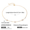Wholesale Jewelry Stainless Steel Flower Geometric Style Electroplating Women's Necklace Earrings Bracelet