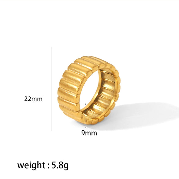 Wholesale Jewelry Stainless Steel Gear Geometric Style Electroplating Jewelry Set For Women