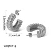 Wholesale Jewelry Stainless Steel Gear Geometric Style Electroplating Jewelry Set For Women