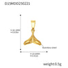 Wholesale Jewelry Stainless Steel Geometric And Flower And Heart Shape Pendant 18K Gold Plated