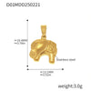 Wholesale Jewelry Stainless Steel Geometric And Flower And Heart Shape Pendant 18K Gold Plated