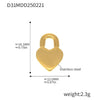 Wholesale Jewelry Stainless Steel Geometric And Flower And Heart Shape Pendant 18K Gold Plated
