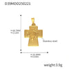 Wholesale Jewelry Stainless Steel Geometric And Flower And Heart Shape Pendant 18K Gold Plated