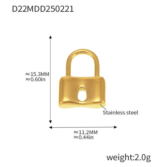 Wholesale Jewelry Stainless Steel Geometric And Flower And Heart Shape Pendant 18K Gold Plated