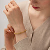 Wholesale Jewelry Stainless Steel Geometric Ball Pull Bracelet Electroplated For Women