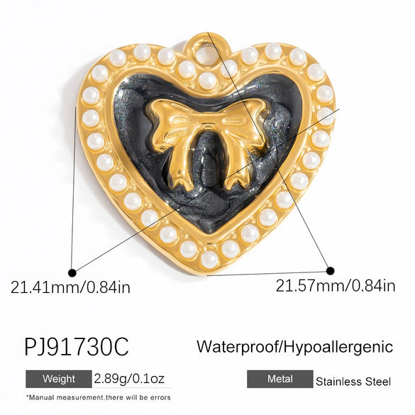 Wholesale Jewelry Stainless Steel Geometric Bow Pendant Electroplating For Women