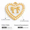 Wholesale Jewelry Stainless Steel Geometric Bow Pendant Electroplating For Women