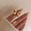 Wholesale Jewelry Stainless Steel Geometric Butterfly Open Ring For Women With Electroplating