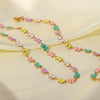 Wholesale Jewelry Stainless Steel Geometric Butterfly Pendant Necklace With Electroplating
