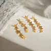Wholesale Jewelry Stainless Steel Geometric Butterfly Tassel Earrings For Women With Electroplating