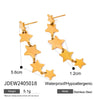 Wholesale Jewelry Stainless Steel Geometric Butterfly Tassel Earrings For Women With Electroplating