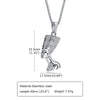 Wholesale Jewelry Stainless Steel Geometric Cartoon Pendant Necklace With Electroplating