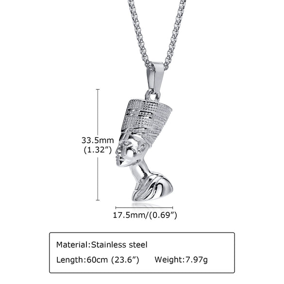 Wholesale Jewelry Stainless Steel Geometric Cartoon Pendant Necklace With Electroplating