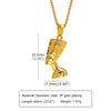 Wholesale Jewelry Stainless Steel Geometric Cartoon Pendant Necklace With Electroplating