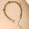 Wholesale Jewelry Stainless Steel Geometric Chain Bracelet For Women Electroplated Hip Hop Fashion