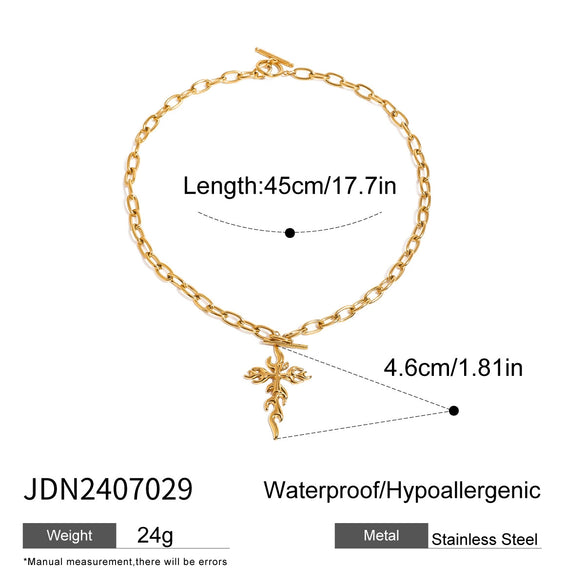 Wholesale Jewelry Stainless Steel Geometric Cross Flame Ear Hook Earrings Electroplated For Women