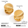 Wholesale Jewelry Stainless Steel Geometric Earrings For Women With Electroplating And Niche Design