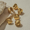 Wholesale Jewelry Stainless Steel Geometric Earrings For Women With Electroplating And Niche Design