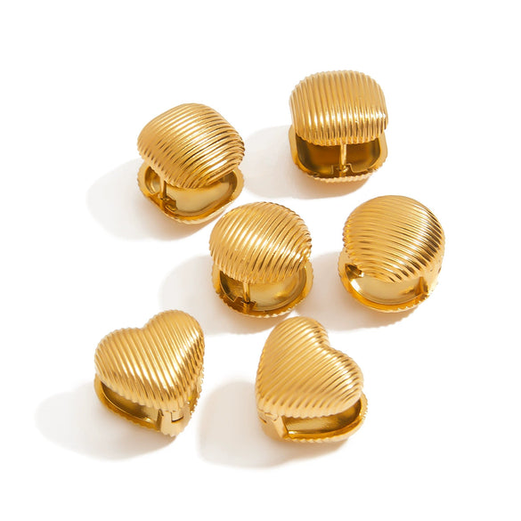 Wholesale Jewelry Stainless Steel Geometric Earrings For Women With Electroplating And Niche Design