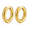 Wholesale Jewelry Stainless Steel Geometric Electroplated Earrings And Ring For Women
