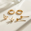 Wholesale Jewelry Stainless Steel Geometric Electroplated Earrings