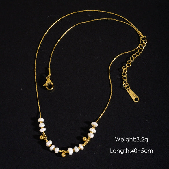 Wholesale Jewelry Stainless Steel Geometric Electroplated Pendant Necklace Bracelet Accessories