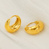 Wholesale Jewelry 316L Stainless Steel Geometric Electroplating Earring For Women