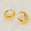 Wholesale Jewelry 316L Stainless Steel Geometric Electroplating Earring For Women