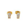 Wholesale Jewelry Stainless Steel Geometric Electroplating Square Earrings Set For Women