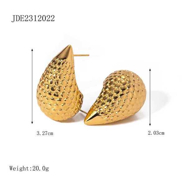 Wholesale Jewelry Stainless Steel Geometric Electroplating Women's Earrings