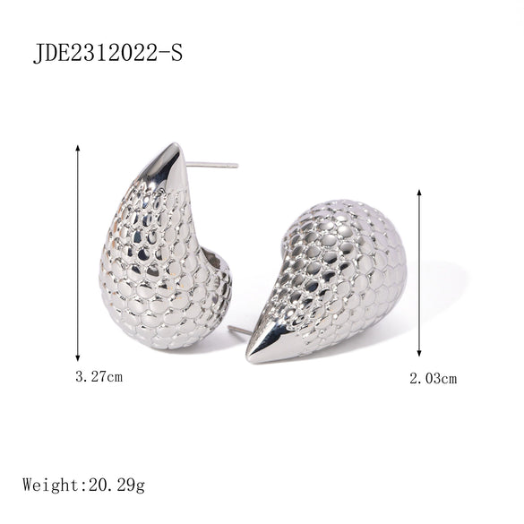 Wholesale Jewelry Stainless Steel Geometric Electroplating Women's Earrings