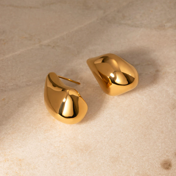 Wholesale Jewelry Stainless Steel Geometric Electroplating Women's Earrings