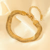 Wholesale Jewelry Stainless Steel Geometric Fashion Electroplated Snake Bone Bracelet For Women